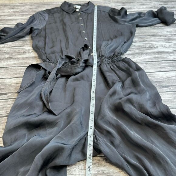 GHOST London Women's Carbon Gunmetal Grey Gray Jumpsuit Romper M Med Medium Long - Picture 13 of 16